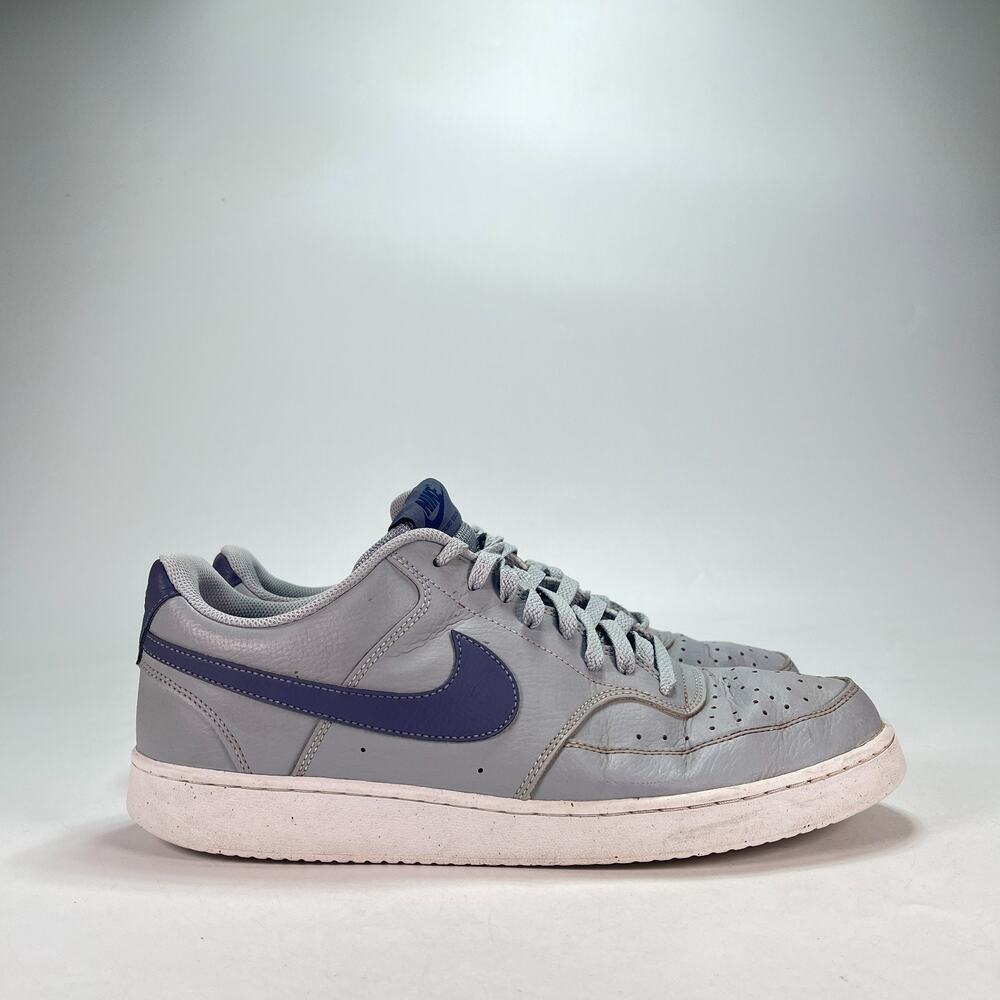 Nike Court Vision Low Next Nature Wolf Grey Midnight Navy FQ7669-001 Men's Sz 13